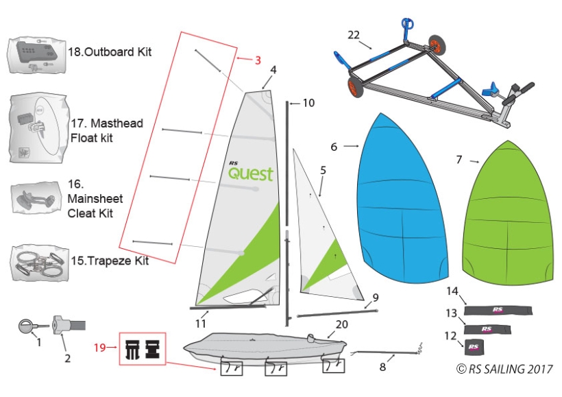 RS Quest - Sails, Spars & Accessories - RS Sailing