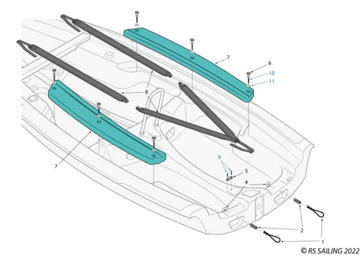 RS Toura Hull Parts - Hull Overview